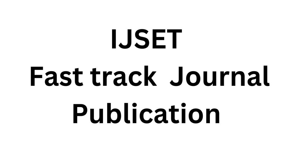 Fast track publication Journal